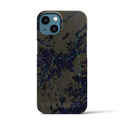 【川辺（鹿児島県）】地図柄iPhoneケース（バックカバータイプ）