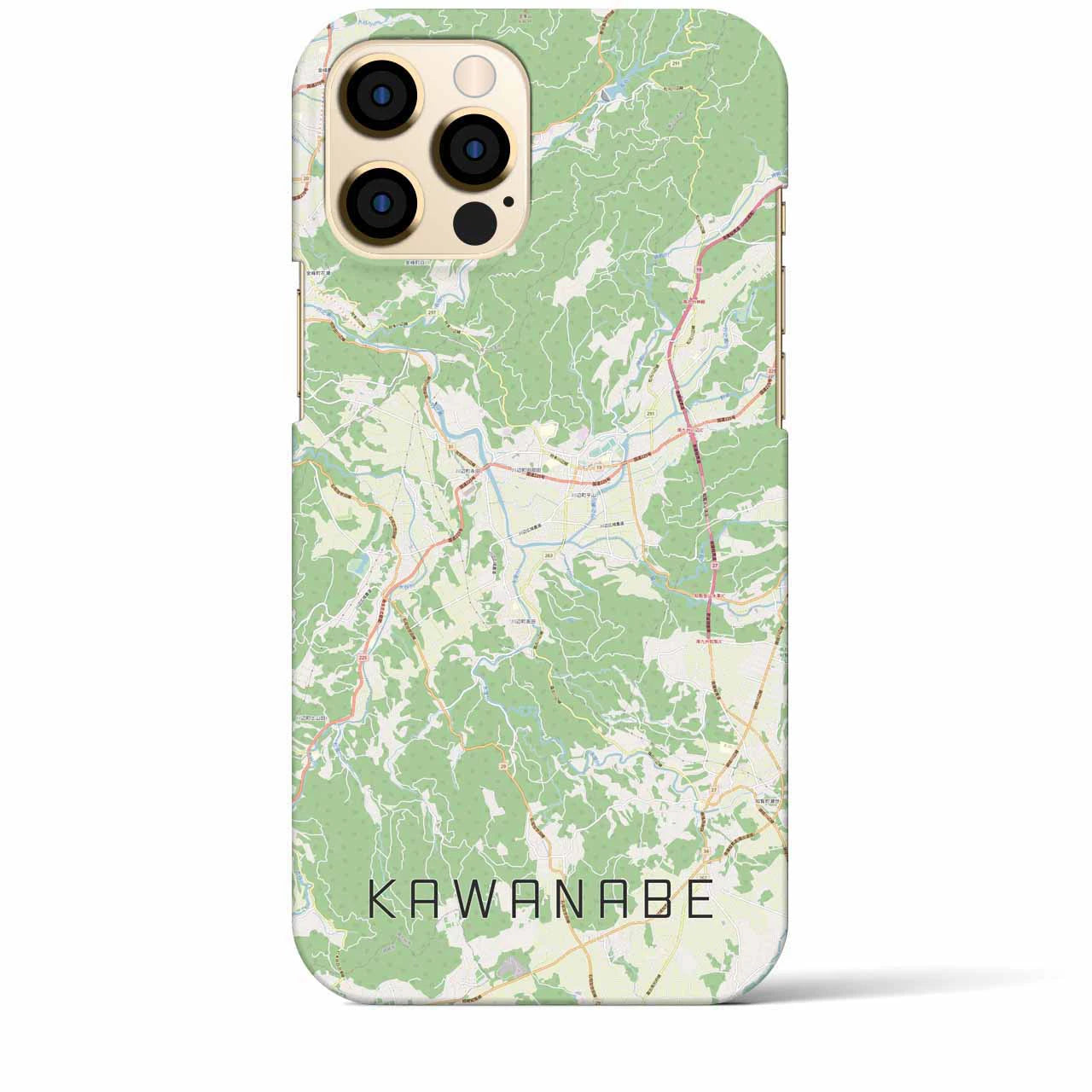 【川辺（鹿児島県）】地図柄iPhoneケース（バックカバータイプ）