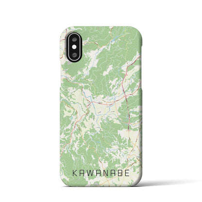 【川辺（鹿児島県）】地図柄iPhoneケース（バックカバータイプ）