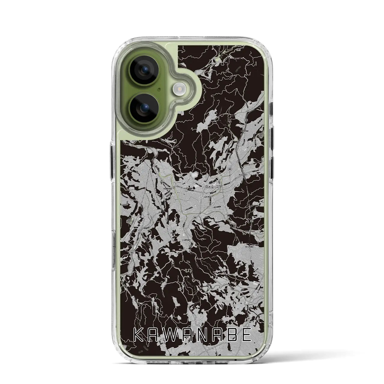 【川辺（鹿児島県）】地図柄iPhoneケース（MagSafeタイプ）