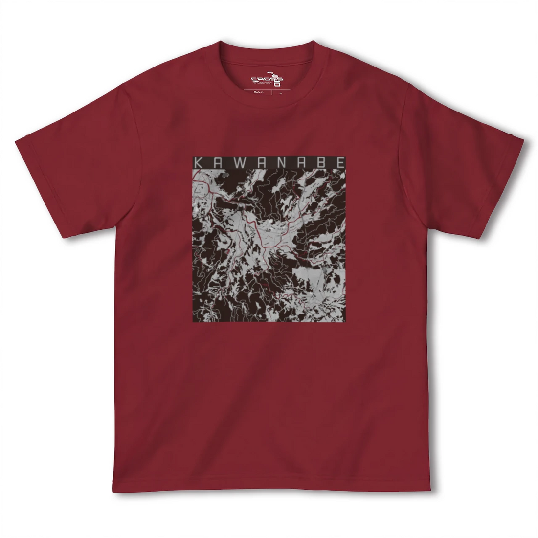 【川辺(鹿児島県)】地図柄ヘビーウェイトTシャツ