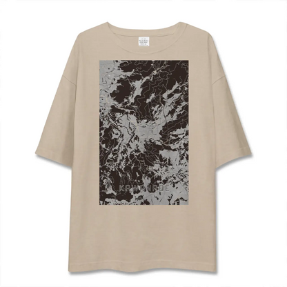 【川辺（鹿児島県）】地図柄ビッグシルエットTシャツ