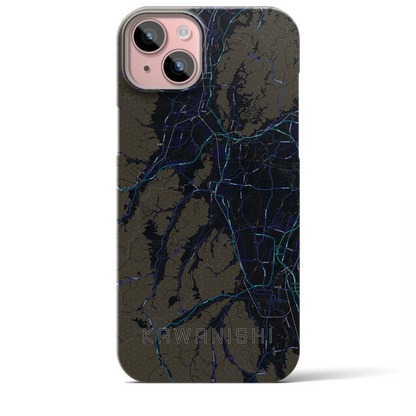 【川西（山形県）】地図柄iPhoneケース（バックカバータイプ）