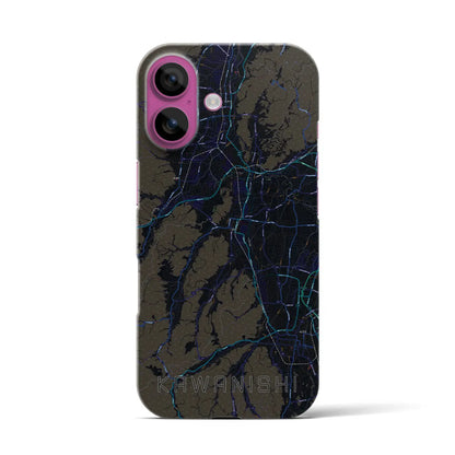 【川西（山形県）】地図柄iPhoneケース（バックカバータイプ）