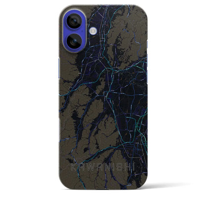 【川西（山形県）】地図柄iPhoneケース（バックカバータイプ）