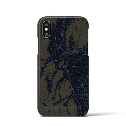 【川西（山形県）】地図柄iPhoneケース（バックカバータイプ）