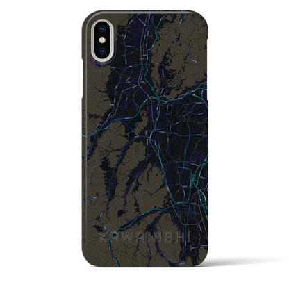 【川西（山形県）】地図柄iPhoneケース（バックカバータイプ）