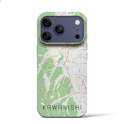 【川西（山形県）】地図柄iPhoneケース（バックカバータイプ）