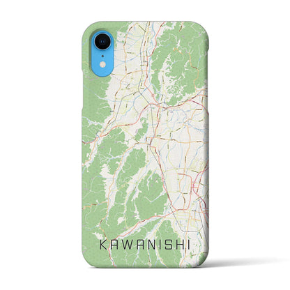 【川西（山形県）】地図柄iPhoneケース（バックカバータイプ）