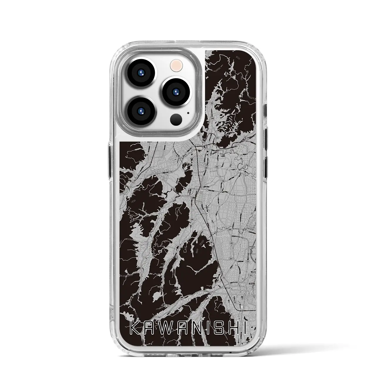 【川西（山形県）】地図柄iPhoneケース（MagSafeタイプ）