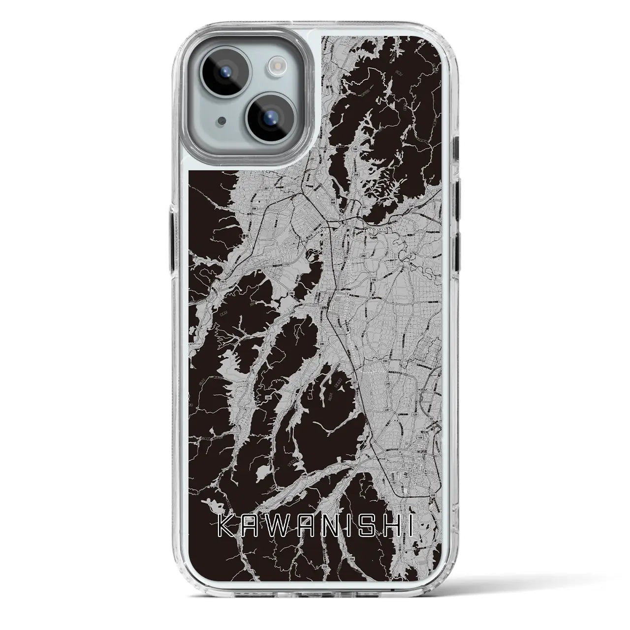 【川西（山形県）】地図柄iPhoneケース（MagSafeタイプ）