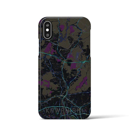 【川西（兵庫県）】地図柄iPhoneケース（バックカバータイプ）