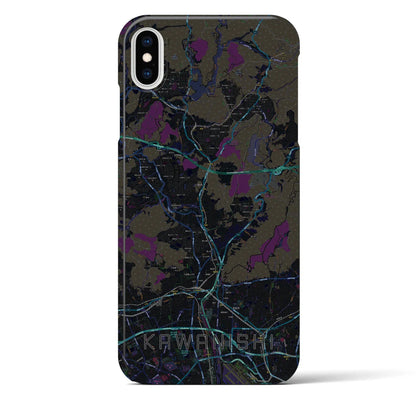 【川西（兵庫県）】地図柄iPhoneケース（バックカバータイプ）