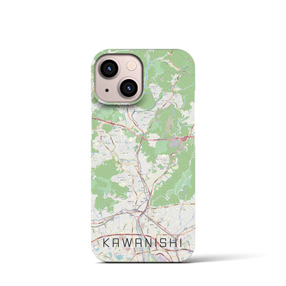 【川西（兵庫県）】地図柄iPhoneケース（バックカバータイプ）