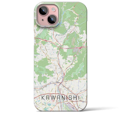 【川西（兵庫県）】地図柄iPhoneケース（バックカバータイプ）