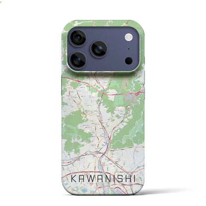 【川西（兵庫県）】地図柄iPhoneケース（バックカバータイプ）