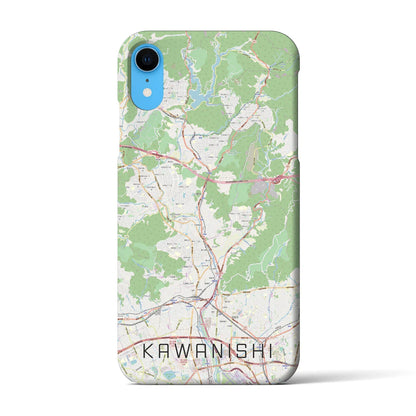 【川西（兵庫県）】地図柄iPhoneケース（バックカバータイプ）