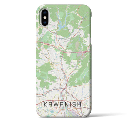 【川西（兵庫県）】地図柄iPhoneケース（バックカバータイプ）