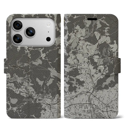 【川西（兵庫県）】地図柄iPhoneケース（手帳タイプ）