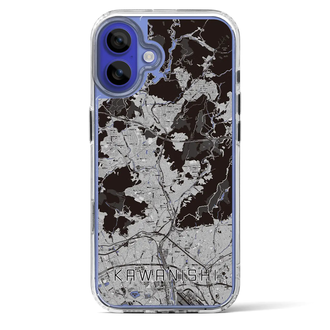 【川西（兵庫県）】地図柄iPhoneケース（MagSafeタイプ）