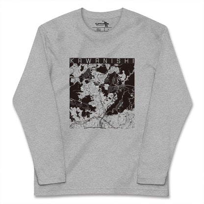 【川西（兵庫県）】地図柄ロングスリーブTシャツ