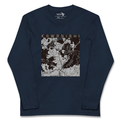 【川西（兵庫県）】地図柄ロングスリーブTシャツ