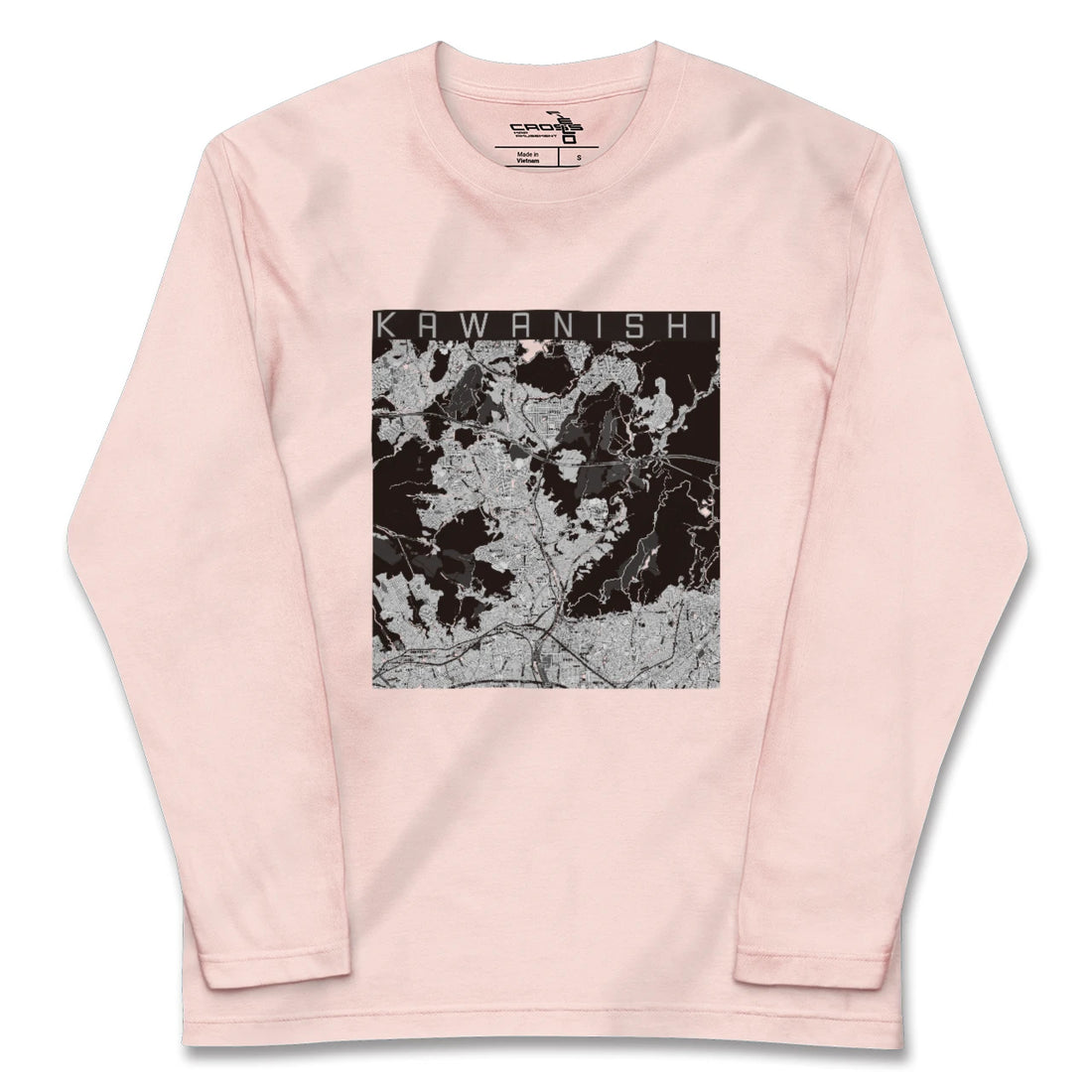 【川西（兵庫県）】地図柄ロングスリーブTシャツ