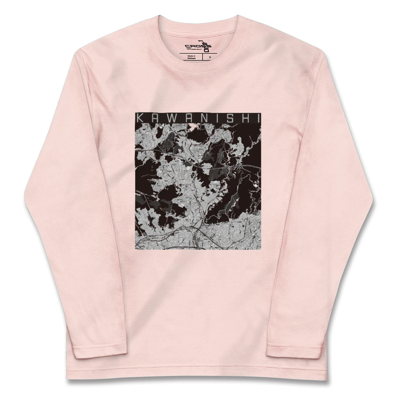 【川西（兵庫県）】地図柄ロングスリーブTシャツ