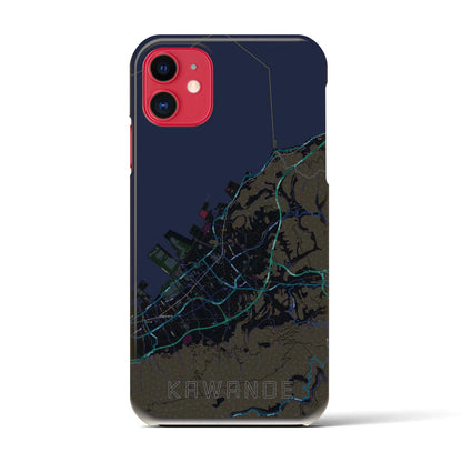 【川之江（愛媛県）】地図柄iPhoneケース（バックカバータイプ）