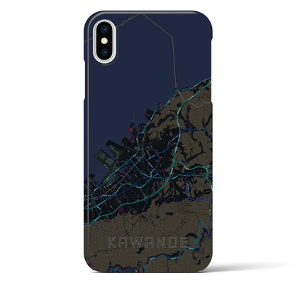 【川之江（愛媛県）】地図柄iPhoneケース（バックカバータイプ）