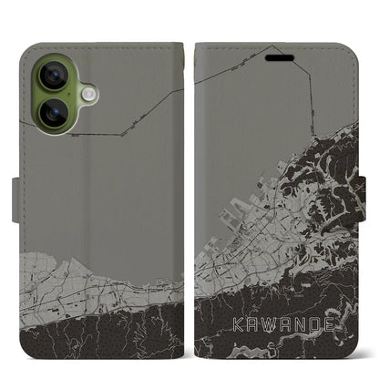 【川之江（愛媛県）】地図柄iPhoneケース（手帳タイプ）