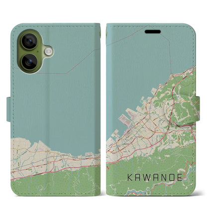 【川之江（愛媛県）】地図柄iPhoneケース（手帳タイプ）