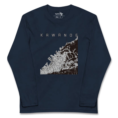 【川之江（愛媛県）】地図柄ロングスリーブTシャツ
