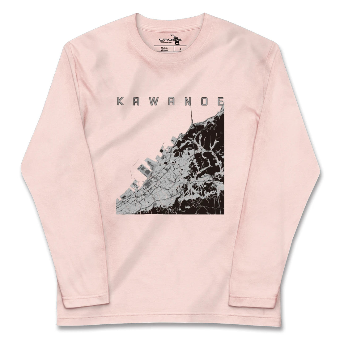 【川之江（愛媛県）】地図柄ロングスリーブTシャツ
