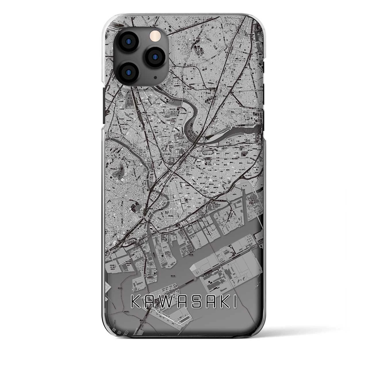 【川崎（神奈川県）】地図柄iPhoneケース（クリアタイプ）