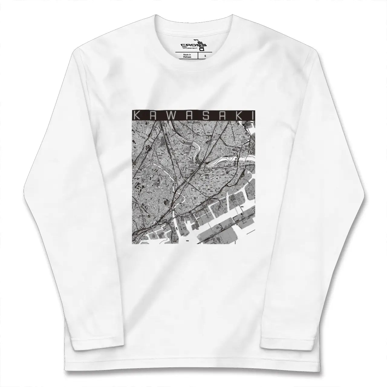 【川崎（神奈川県）】地図柄ロングスリーブTシャツ