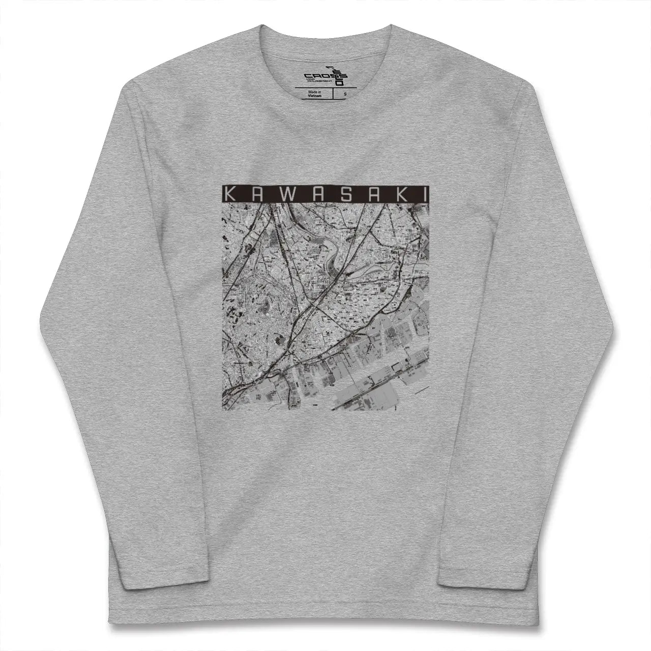 【川崎（神奈川県）】地図柄ロングスリーブTシャツ