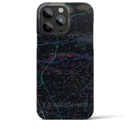 【川島（岐阜県）】地図柄iPhoneケース（バックカバータイプ）