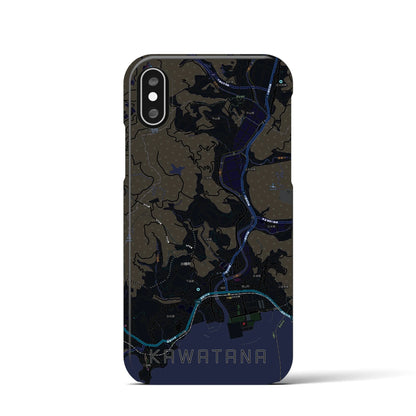 【川棚（長崎県）】地図柄iPhoneケース（バックカバータイプ）