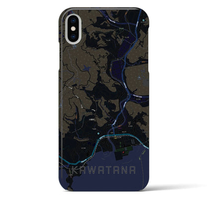 【川棚（長崎県）】地図柄iPhoneケース（バックカバータイプ）