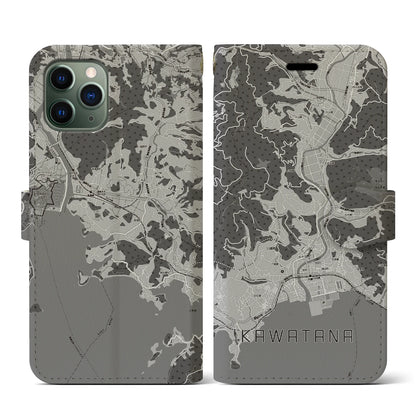 【川棚（長崎県）】地図柄iPhoneケース（手帳タイプ）