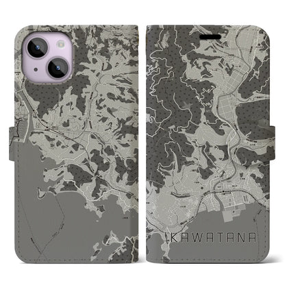 【川棚（長崎県）】地図柄iPhoneケース（手帳タイプ）