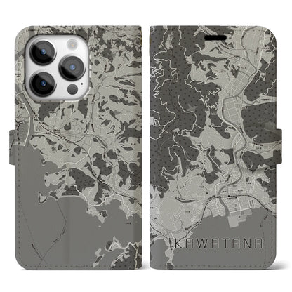 【川棚（長崎県）】地図柄iPhoneケース（手帳タイプ）