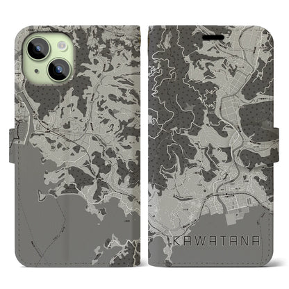 【川棚（長崎県）】地図柄iPhoneケース（手帳タイプ）