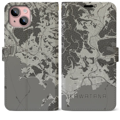 【川棚（長崎県）】地図柄iPhoneケース（手帳タイプ）