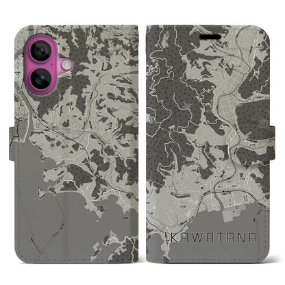 【川棚（長崎県）】地図柄iPhoneケース（手帳タイプ）