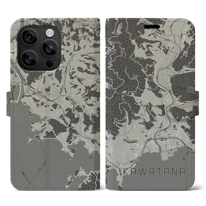 【川棚（長崎県）】地図柄iPhoneケース（手帳タイプ）