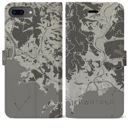 【川棚（長崎県）】地図柄iPhoneケース（手帳タイプ）