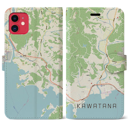 【川棚（長崎県）】地図柄iPhoneケース（手帳タイプ）