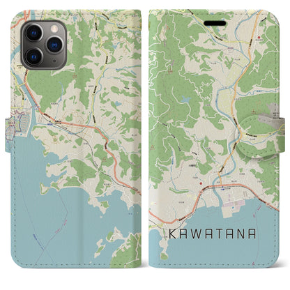 【川棚（長崎県）】地図柄iPhoneケース（手帳タイプ）